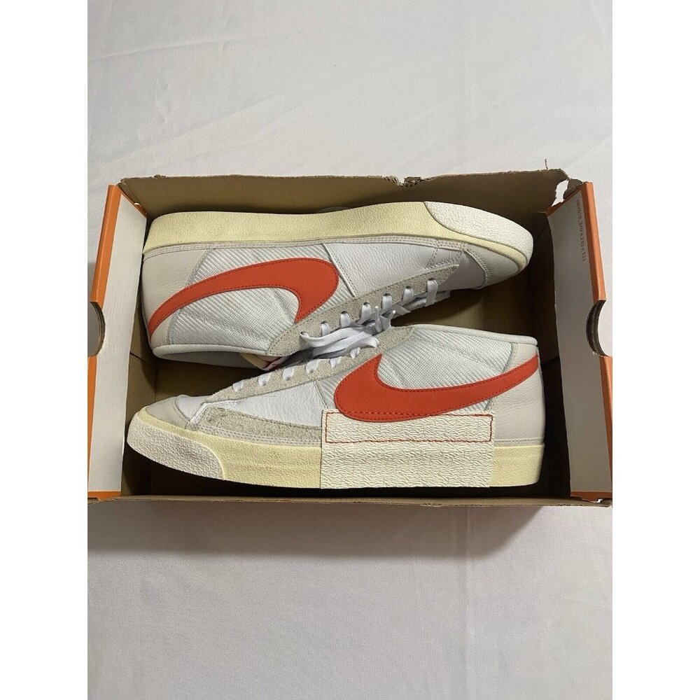 New Mens Size 14 White Nike Blazer Low Pro Club Basketball Shoes FJ3694 101